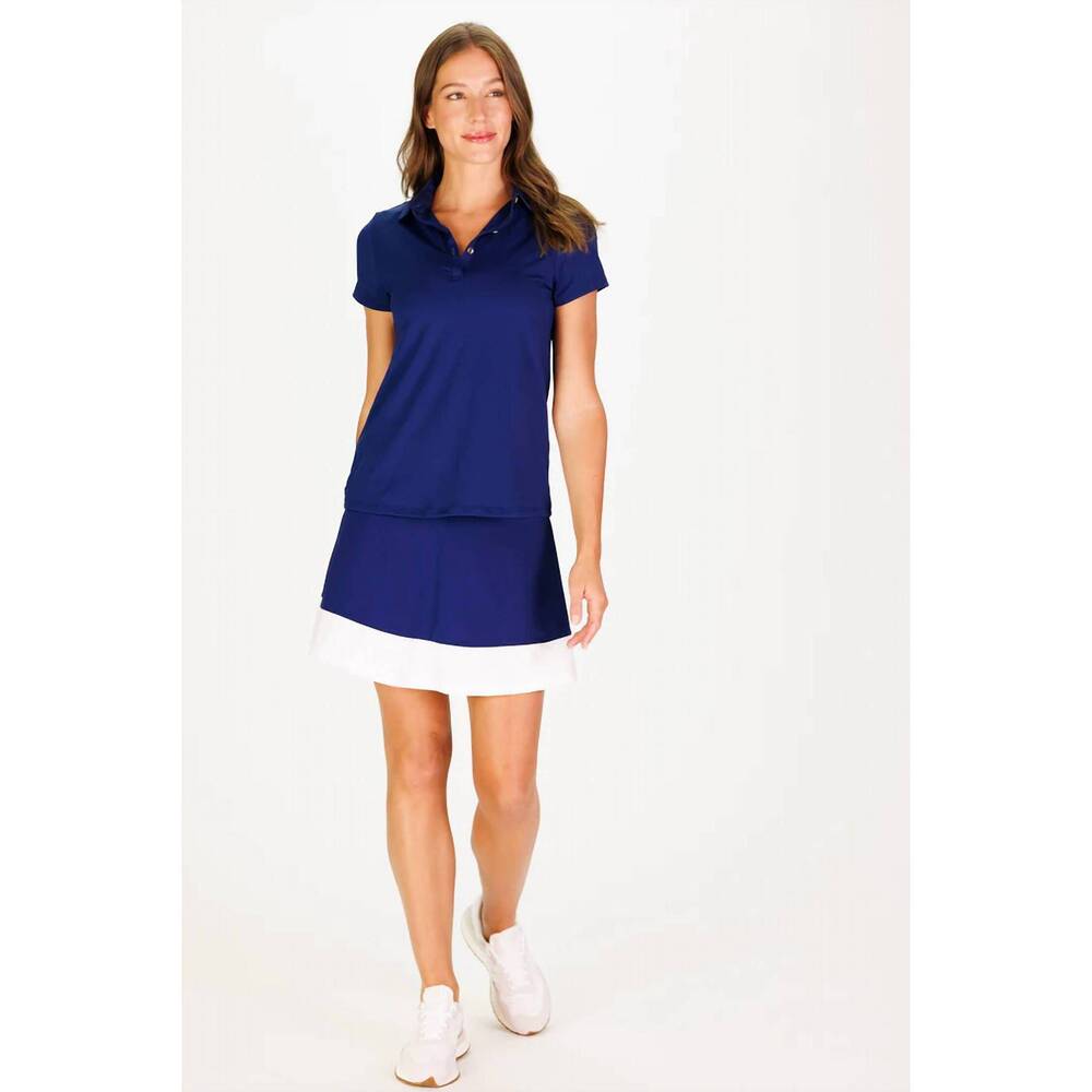 NEW DUFFIELD LANE sherri skort in navy/white